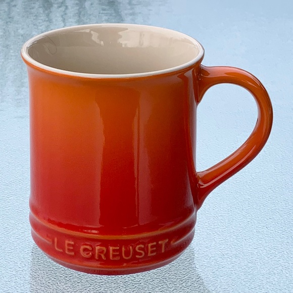Le Creuset Coffee Mug ~ Flame/Orange - Picture 1 of 6